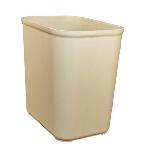 Hapco 28 Quart U.l. Approved Fire Retardant Wastebasket, Beige, Case Of 6