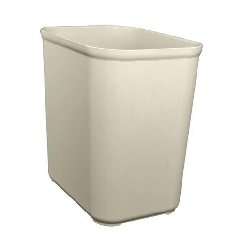 Hapco 28 Quart U.l. Approved Fire Retardant Wastebasket, Sand, Case Of 6