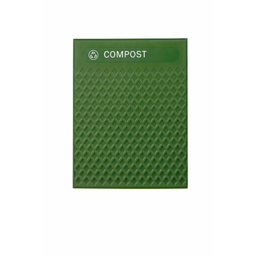 Rubbermaid Commercial Decorative Plastic Compost Insert Panels (Green)