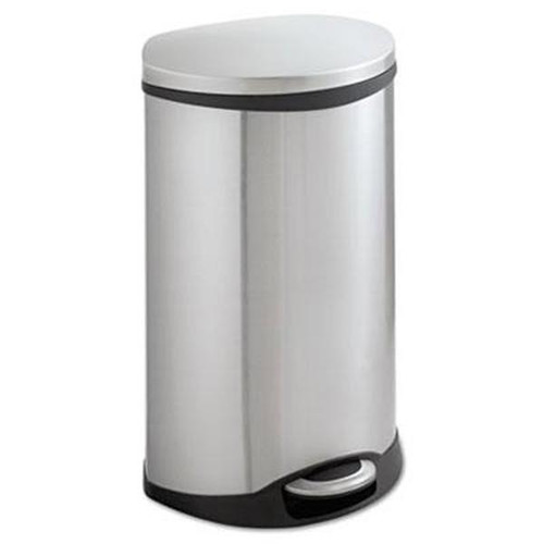 Safco 12.5 Gallon Stainless Steel Step-On Medical Receptacle (Stainless Steel)