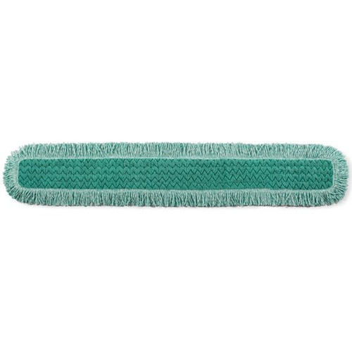 Rubbermaid Commercial HYGEN 48 In. Green Microfiber Fringe Dust Pad (6-Pack)