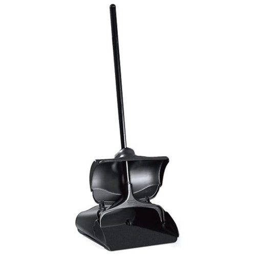 Rubbermaid Commercial Lobby PRO 11.5 In. Executive Series Upright Black Plastic Dust Pan W/ Cover (6-Pack)