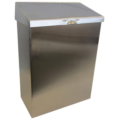 Hospeco Wall-Mount Sanitary Napkin Receptacle (Stainless Steel)