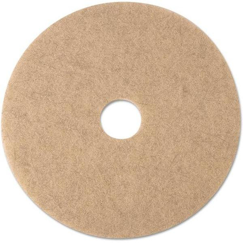 3m 21 In Ultra High-Speed Natural Blend Floor Burnishing Pad 3500 (5-Carton) (Tan)