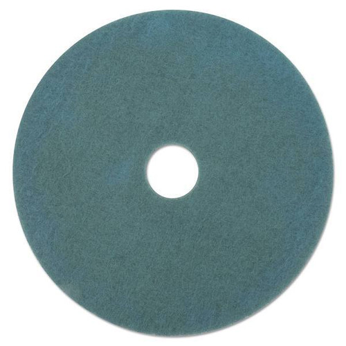 Ultra High-Speed Floor Burnishing Pads 3100, 27" Diameter, Aqua, 5/Carton