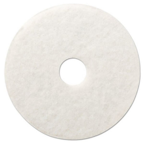 3m 20 In Super Polish Floor Pad 4100 (5-Carton) (White)