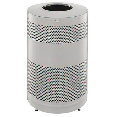 Rubbermaid Commercial Classics Open Top 51 Gal. Stainless Steel Trash Can