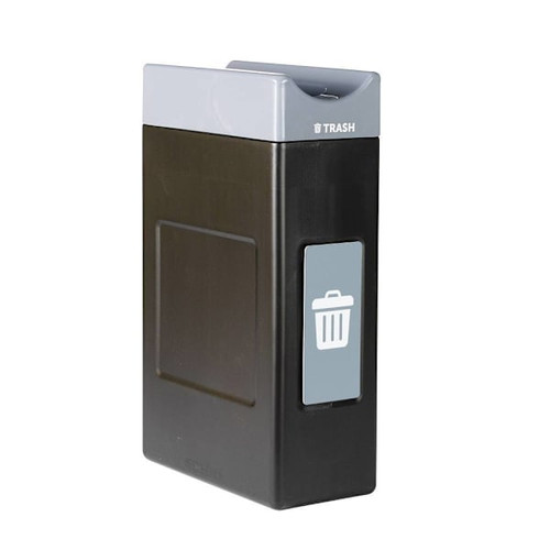 Commercial Zone Avante Trash Container, 30-Gallon Narrow Unit Open Top, Liner Included