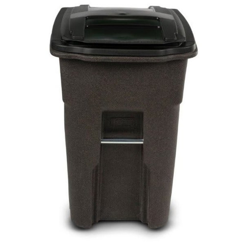 Toter 48 Gallon Heavy-Duty 2-Wheel Trash Can (Brownstone)