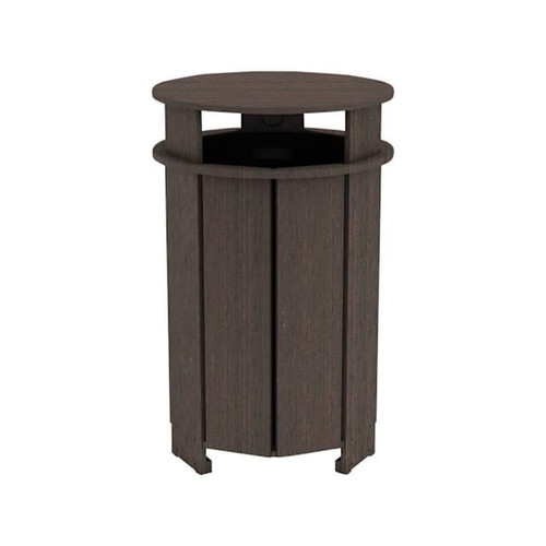 Ledge Lounger Ledge Lounger Mainstay Industrial Round Trash Bin And Liner- Flint