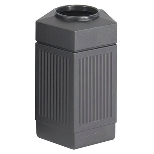 Safco 30 Gallon Canmeleon Pentagon Polyethylene Indoor/Outdoor Receptacle (Black)