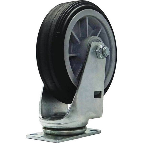Snap-Loc All-Terrain 6 In. Swivel Plate Caster W/ 375 Lb. Load Rating