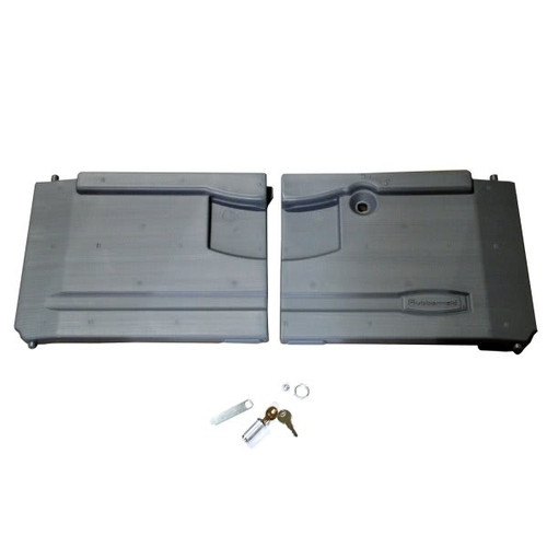 Rubbermaid Commercial Gray Door Kit W/ Lock & Key For Rubbermaid Commercial Xtra Cart