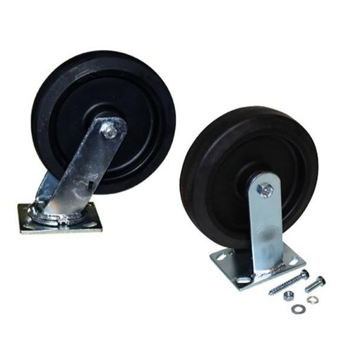 Rubbermaid Commercial 8 Inch Swiv & Rig Caster Kit W/Hardware For Rubbermaid Commercial Platform Truck