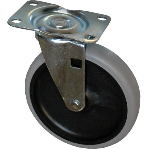 Rubbermaid Commercial 5 Inch Swivel Plate Caster For Rubbermaid Commercial Utility Cart