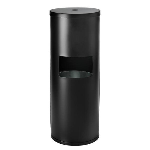 Gritt Commercial Black Stainless Steel Gym Wipe Floor-Stand Wet Wipe Dispenser GRI509-BLK