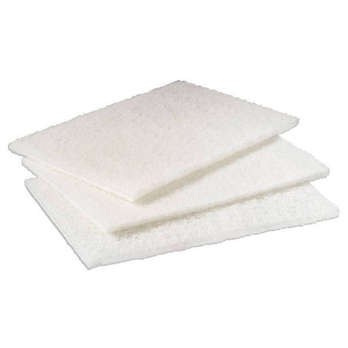 Light Duty Cleansing Pad, 6 X 9, White, 20/Pack, 3 Packs/Carton