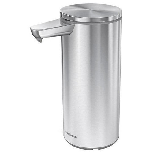 Simplehuman Touch-Free Rechargeable Sensor Liquid Soap/Santzer Pump Disp 14oz Ss
