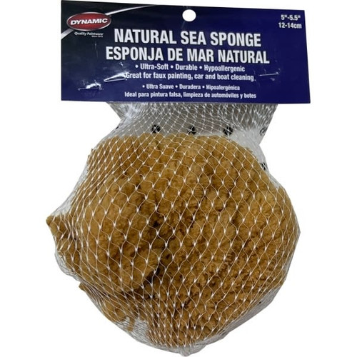 Dynamic 00004 Natural Sea Sponge 5" - 5.5" 12-14cm