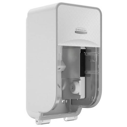 Kimberly-Clark ICON 58711 2 Roll Vertical Toilet Paper Dispenser And Faceplate (White Mosaic)