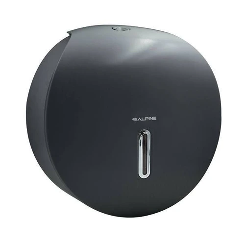 Alpine Industries Plastic Single Roll Jumbo Toilet Paper Dispenser (Gray)