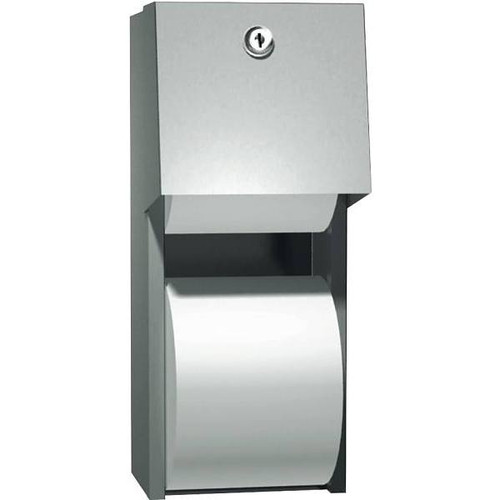 American Specialties Surface Mounted Twin Hide-A-Roll Toilet Paper Dispenser