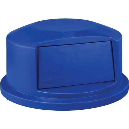 Rubbermaid Commercial 44 Gallon BRUTE Domed Trash Can Lid (Blue)