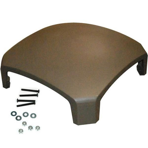 Rubbermaid Commercial Dome Top W/ Hardware For Landmark Waste Receptacle (Driftwood)