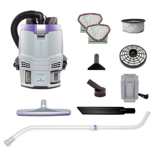 ProTeam Gofit 3 Cordless Commercial Backpack Vacuum W/Xover Telescoping Wand Kit 345398