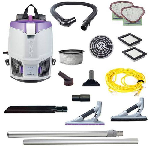 Proteam Gofit 33 Qt.  120v Commercial Backpack W/ Problade Hard Surface & Carpet Tool Kit