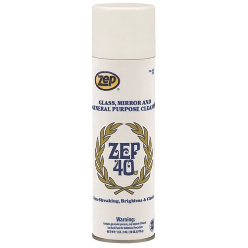 Zep 40 Lv Glass, Mirror And General Purpose Cleaner Aerosol, Case Of 12 490744