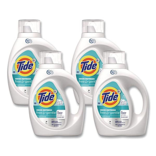 Tide Free And Gentle Odor Refresh Liquid Detergent 39 Loads 55 Oz Case Of 4 373703