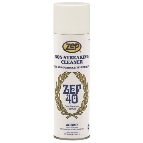 Zep 40 Non-Streaking 18 Oz Aerosol Cleaner For Non-Conductive Surfaces (12-Case)