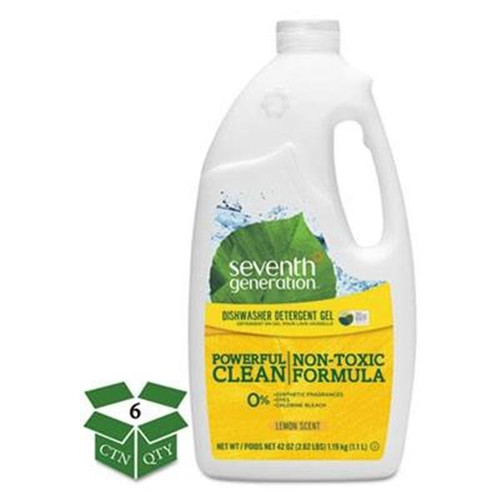 Seventh Generation 42 Ounce Dishwasher Gel (Lemon Scent) (6-Carton)