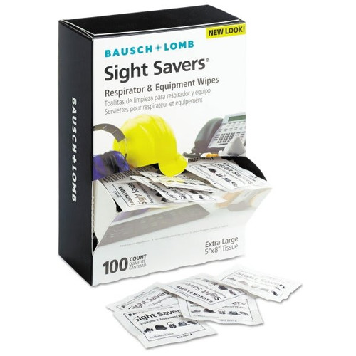 Bausch & Lomb Antibacterial Office Equipment Wet Wipes (100-Box)