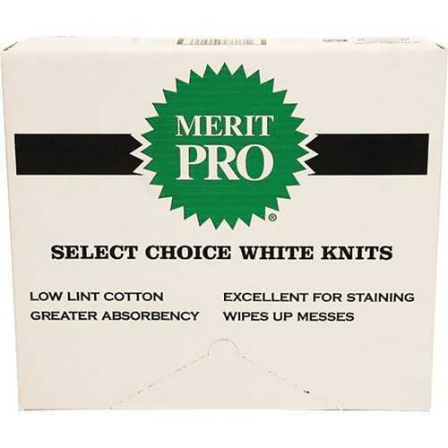 Merit Pro Mp01003 #10 8lb Green Box Choice White Knit Rag