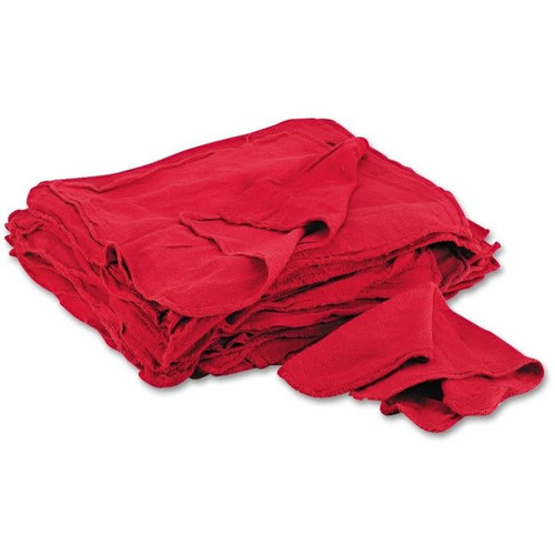 Red Shop Towels, Cloth, 14 X 15, 50/Pack