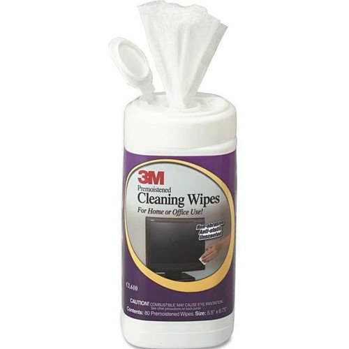 3M 5-1/2 In. X 6-3/4 In. Electronic Equipment Cleaning Wipes (White)