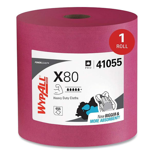 Wypall Powerclean X80 Red Heavy Duty Cloths