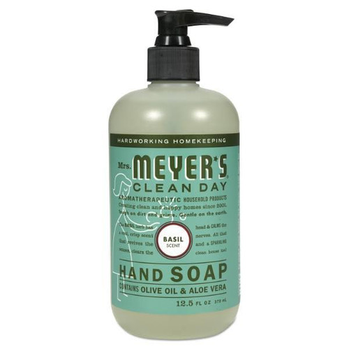 Mrs. Meyer'S 12.5 Oz Liquid Hand Soap (Basil) (6-Case)