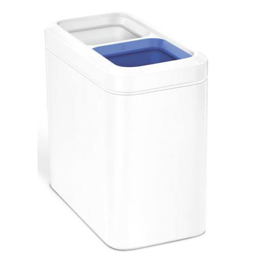 Simplehuman Slim 5.3 Gallon Stainless Steel Open-Top Wastebasket/Trash And Recycling Can