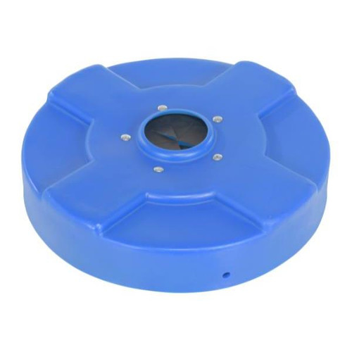 Vestil Drum Recycling Lid Flaps 30 Gallon Blue