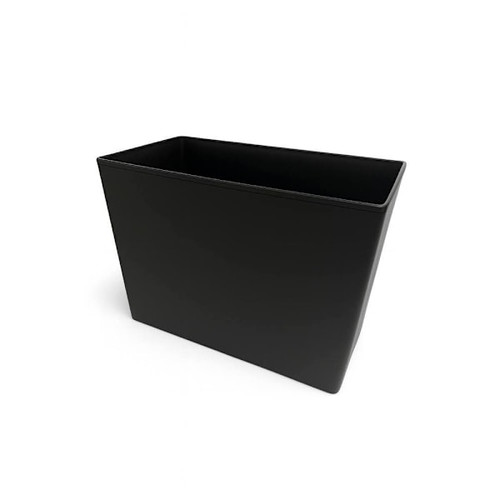 Hapco Essential Dual Chamber Resin 18 Qt. Wastebasket Black Case Of 6