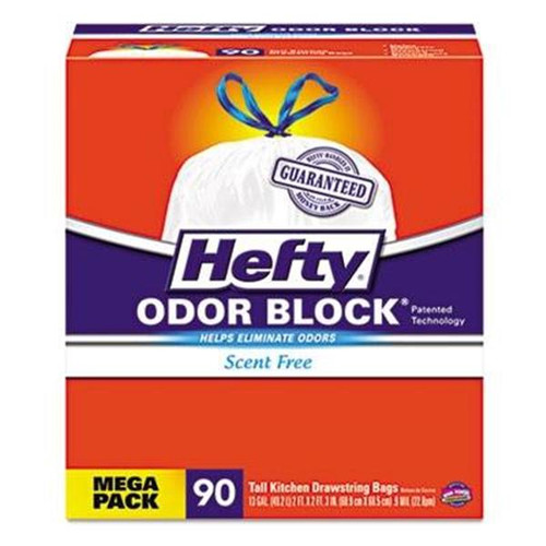 Hefty 13 Gal. 0.9 mL Low-Density Trash Bag (270-Carton) (White)