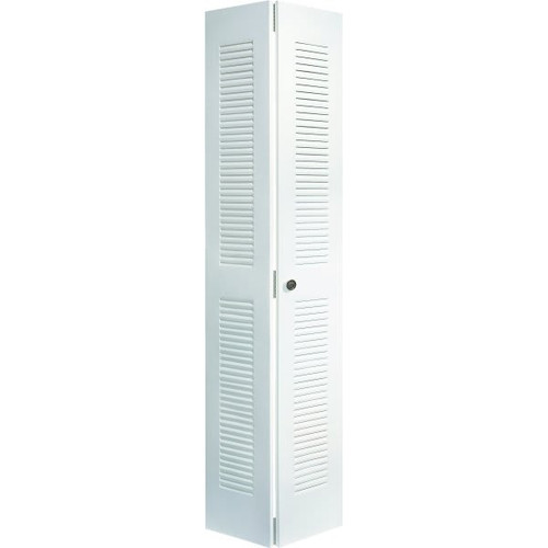 Dunbarton 24 X 80-1/2 In. Full Louver Ii Bi-Fold Door (White)