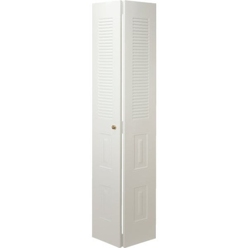 Dunbarton 24 X 80-1/2 In. Half Louver Bi-Fold Door (Ivory)