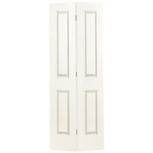Masonite 36 In. X 80 In. X 1-3/8 In. Painted White 2-Panel Hollow Core Smooth Bifold Interior Door