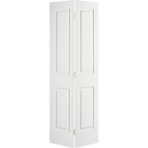 Masonite 36 In. X 80 In. X 1-3/8 In. Primed White 2-Panel Hollow Core Bi-Fold Interior Door