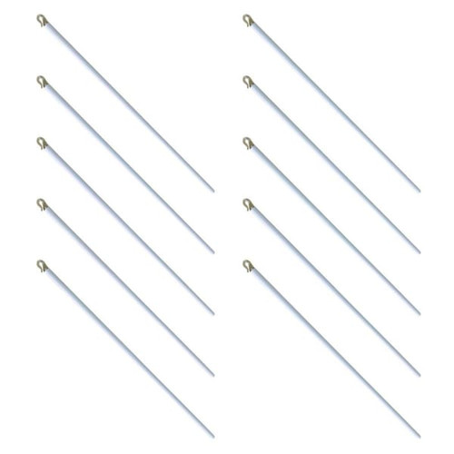 Champion 10 Pack, 30 In. Wand For 2 In. Blinds, White
