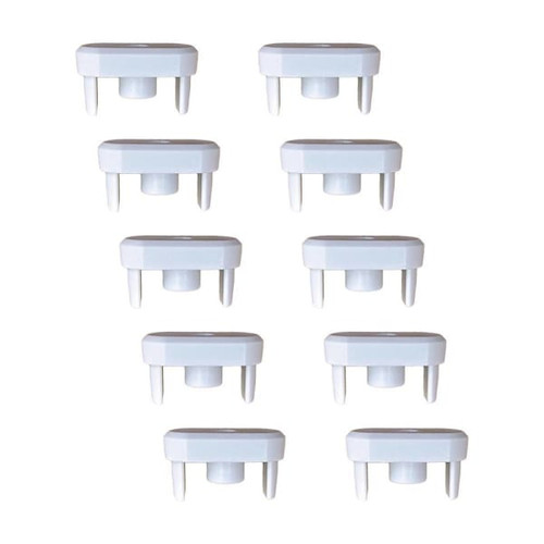 Champion 10 Pack, Bottom Rail Endcap For 1 In. Deluxe Vinyl Blinds